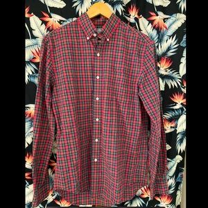Red Plaid Rugby brand button up (Ralph Lauren)